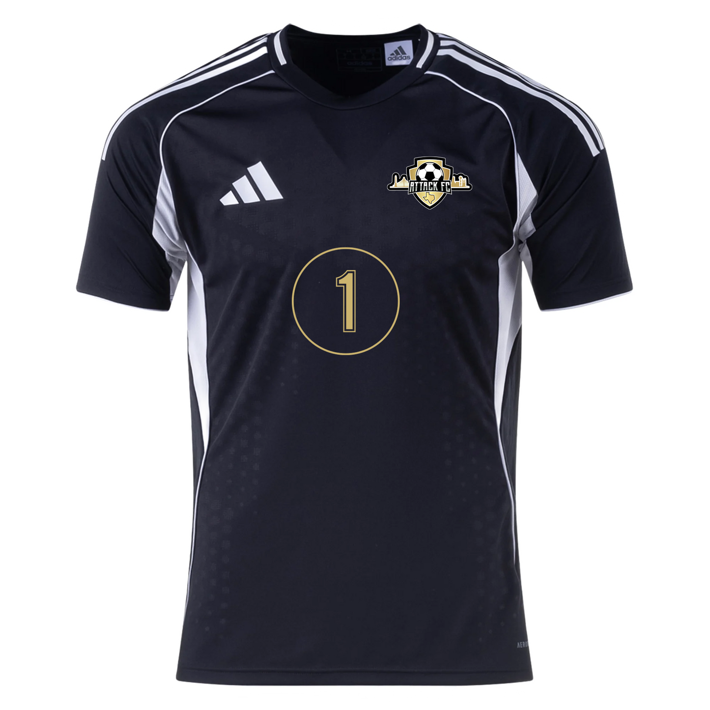 Attack FC adidas Tiro 25 Competition Jersey - Black