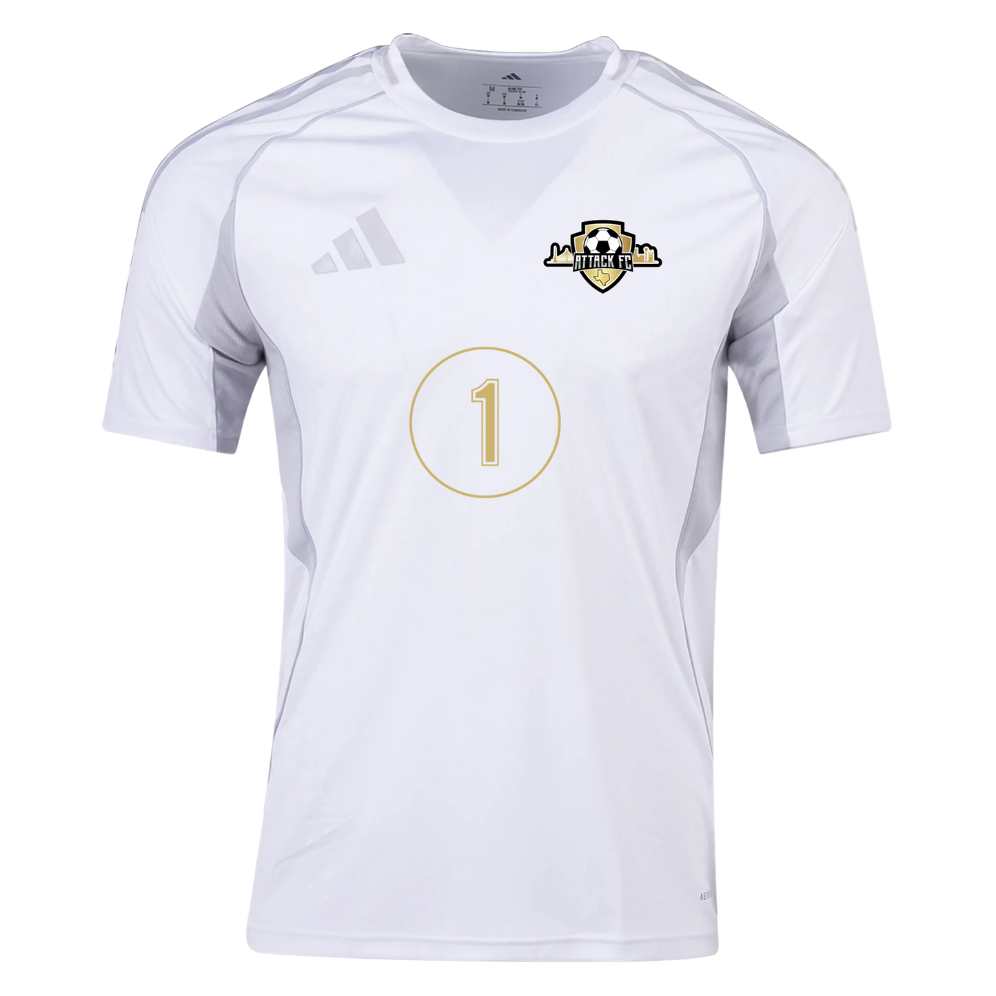 Attack FC adidas Tiro 25 Competition Jersey - White