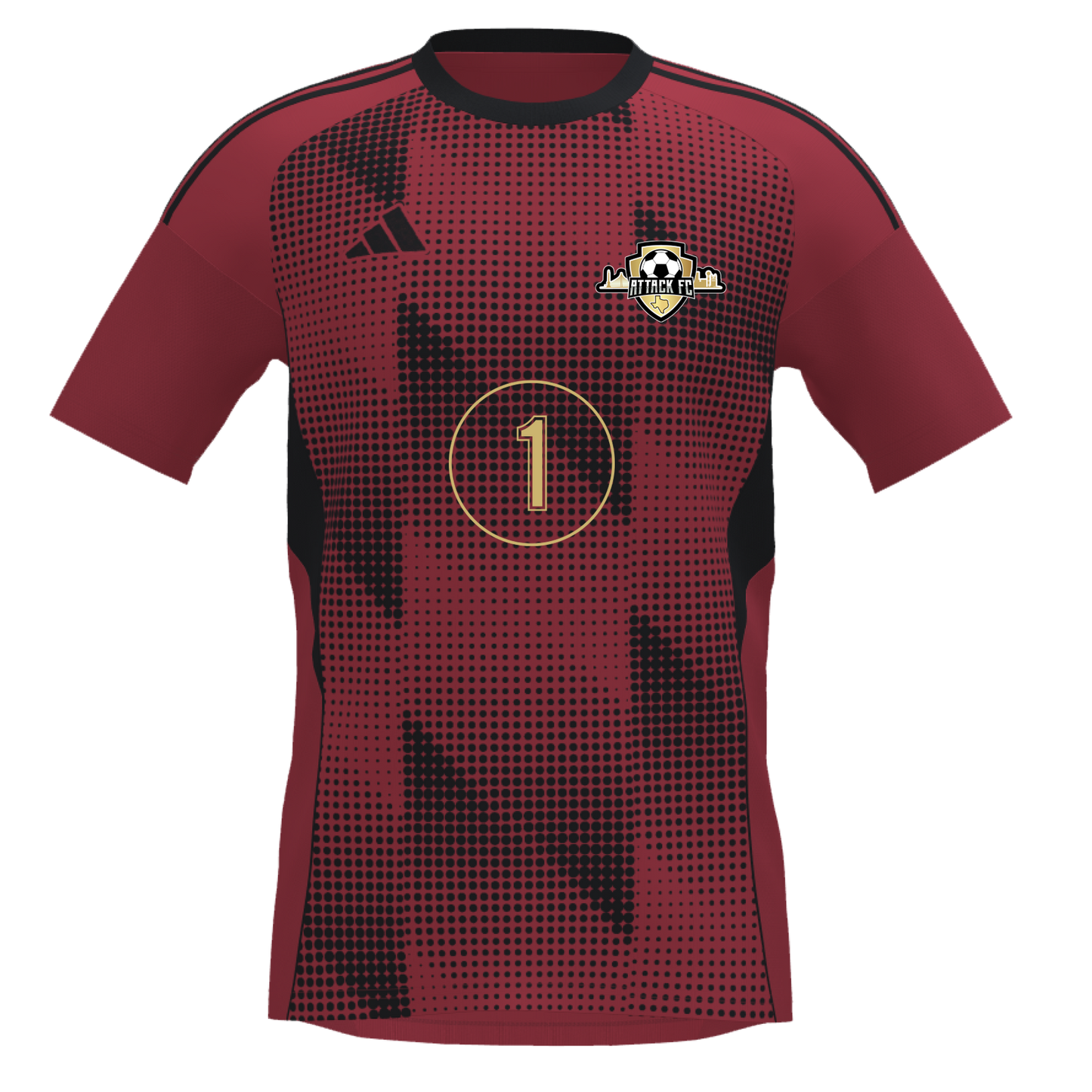 Attack FC adidas Custom Tiro 25 Competition Jersey - Red