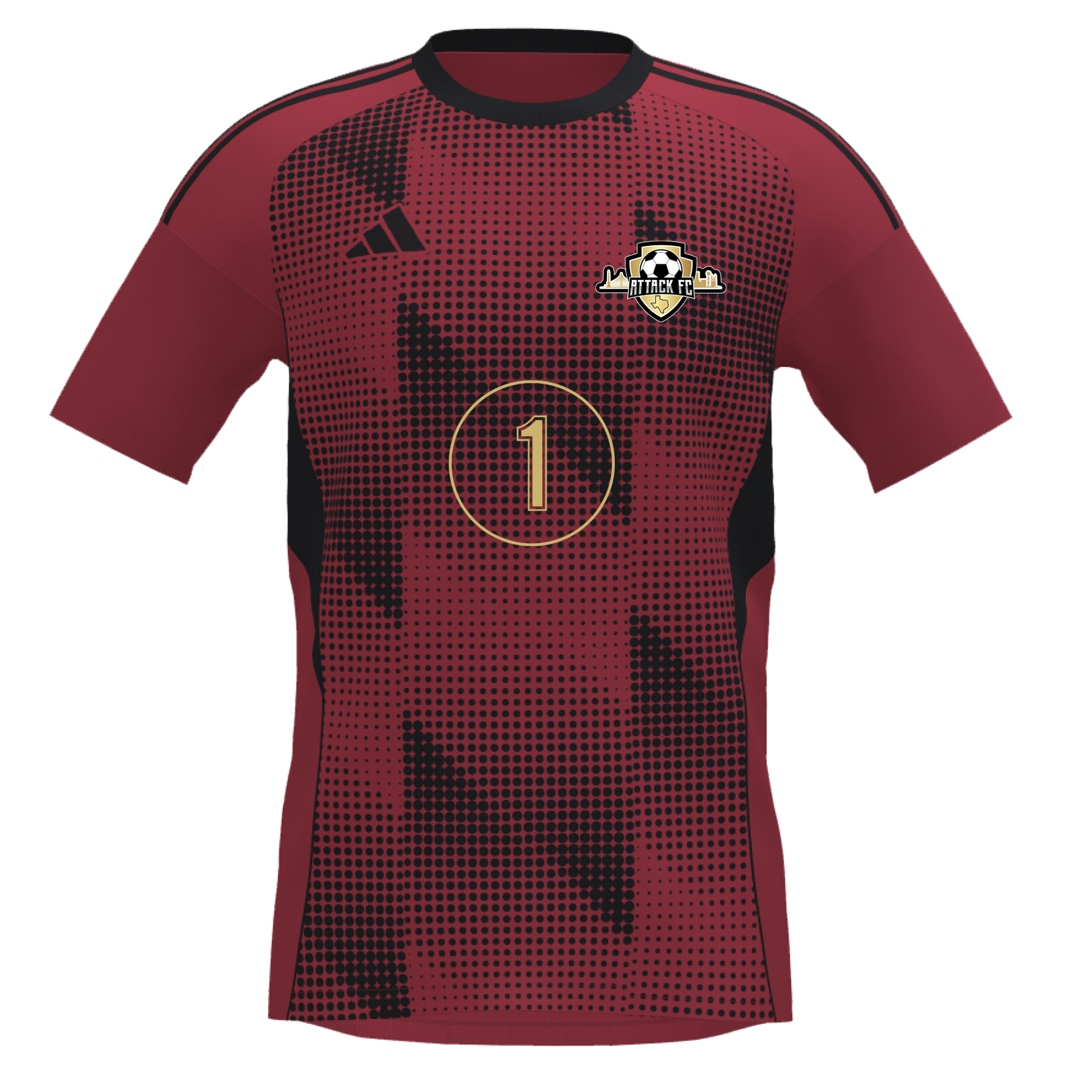 Attack FC adidas Custom Tiro 25 Competition Jersey - Red