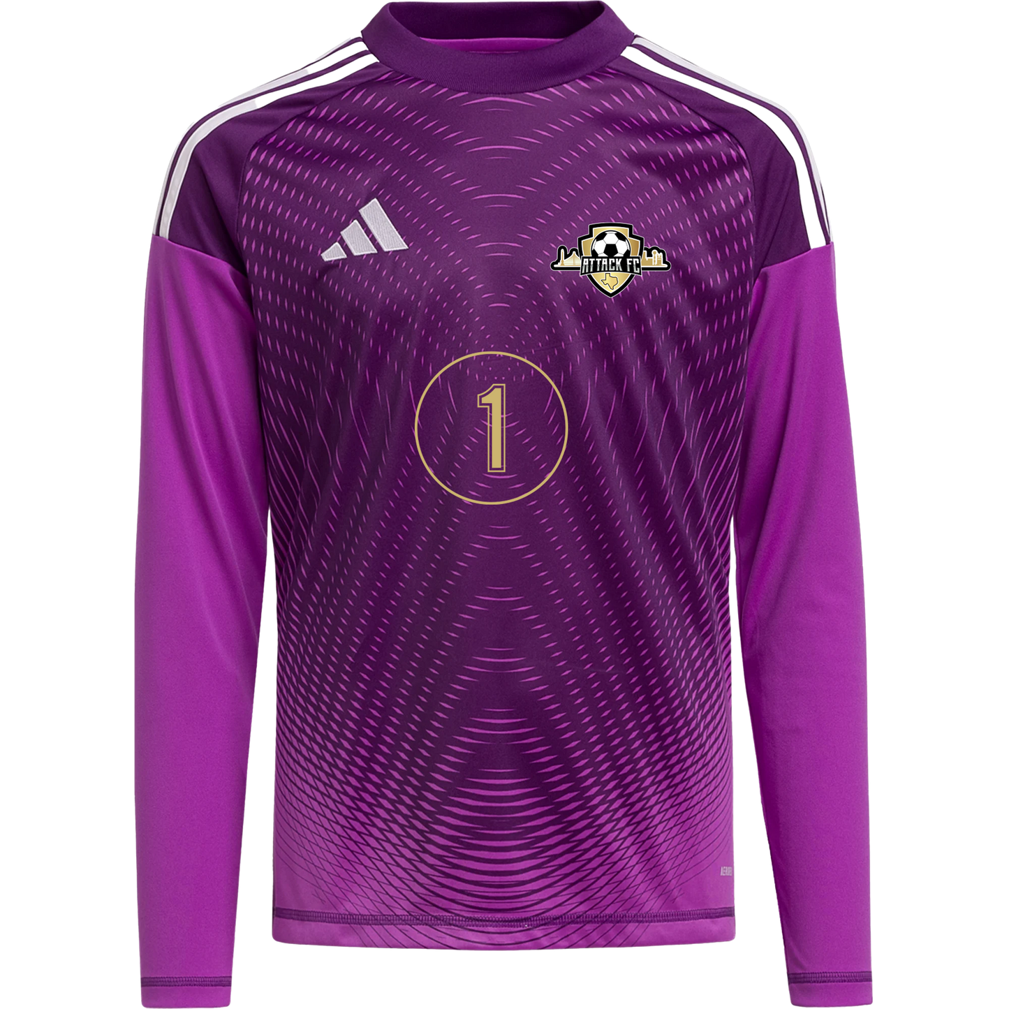 Attack FC adidas Tiro 25 GK Jersey - Purple