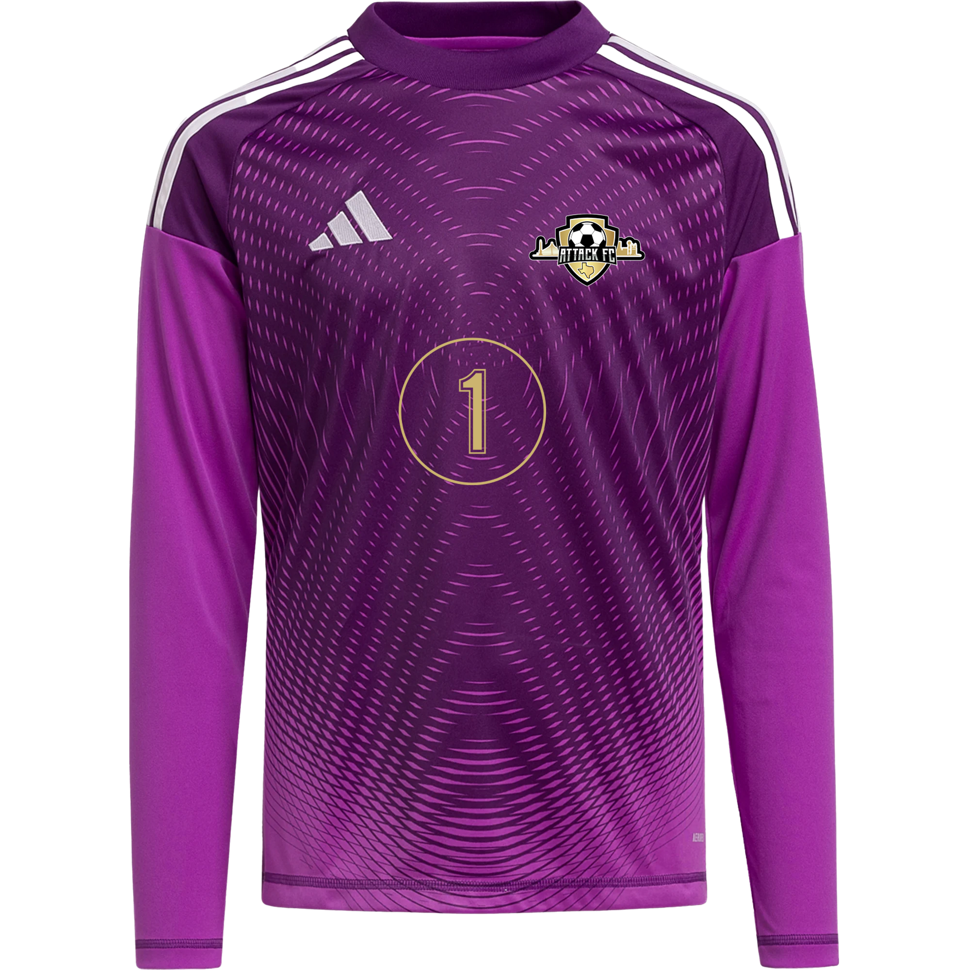 Attack FC adidas Tiro 25 GK Jersey - Purple